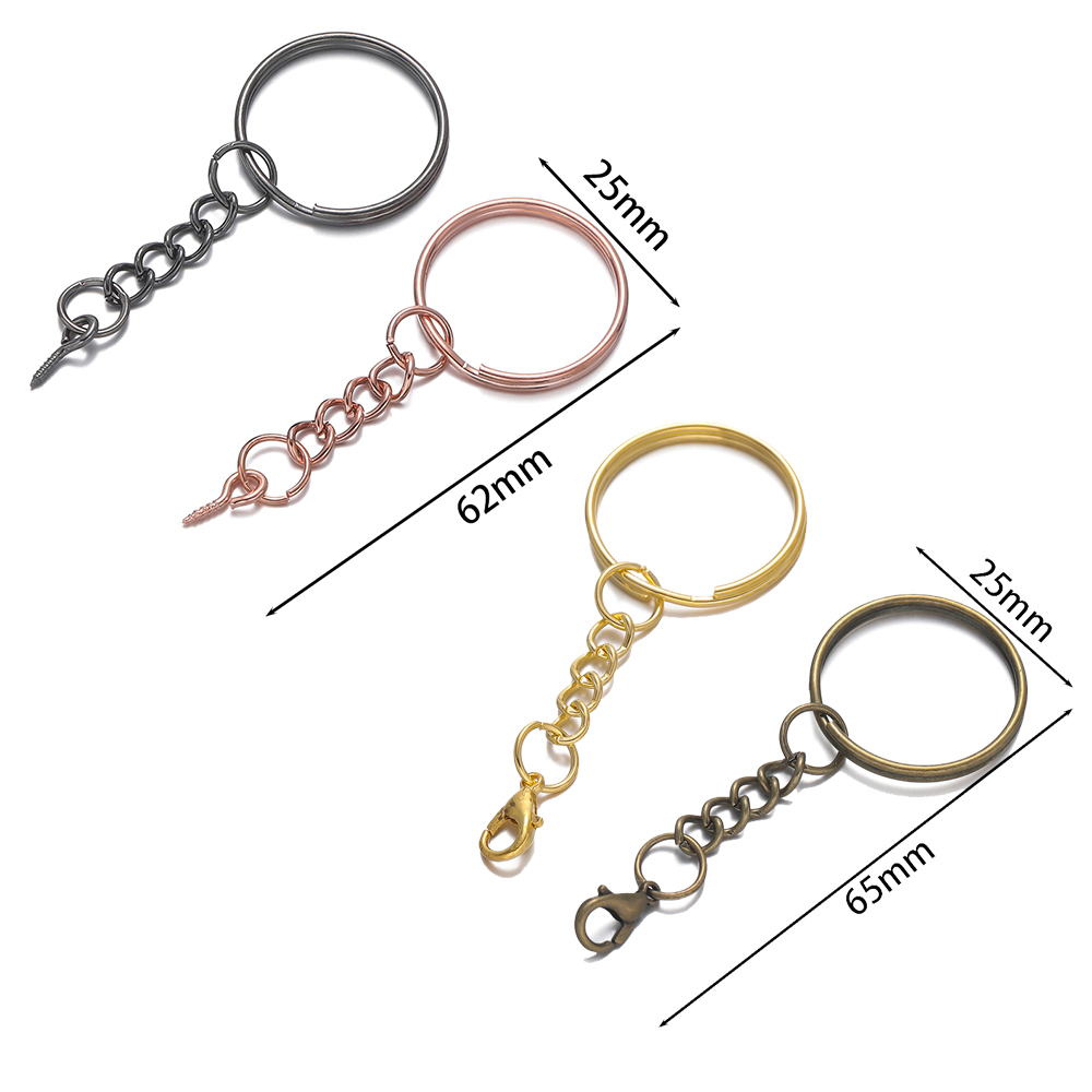 10개/세트 25mm 스크류 아이 핀 키체인 키링, 아 - Jewelry Making Rivets 리뷰 및 가격