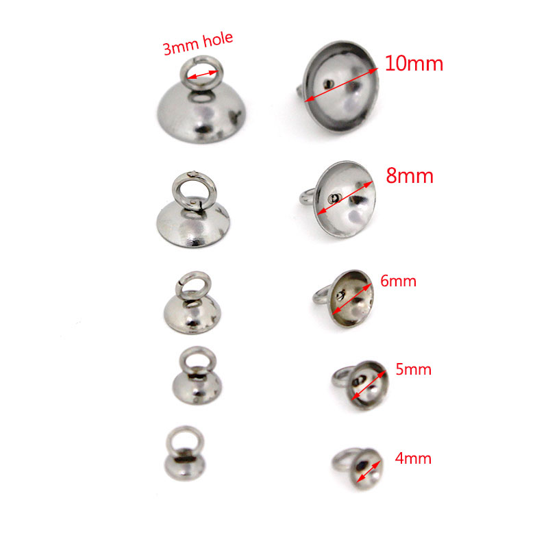 20개 4/5/6/8/10mm 스테인리스 스틸 비즈 엔 - Jewelry Making Charms 리뷰 및 가격