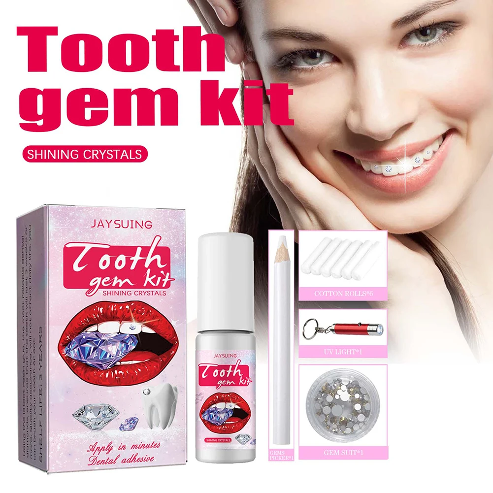 DIY 치아 보석 키트, 경화 조명 접착제, 크리스탈  - Jewelry Making Kit Professional 리뷰 및 가격